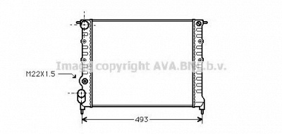 AVA QUALITY COOLING rt2118 -  Радиатор, охлаждение двигателя